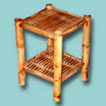 Bamboo small square table
